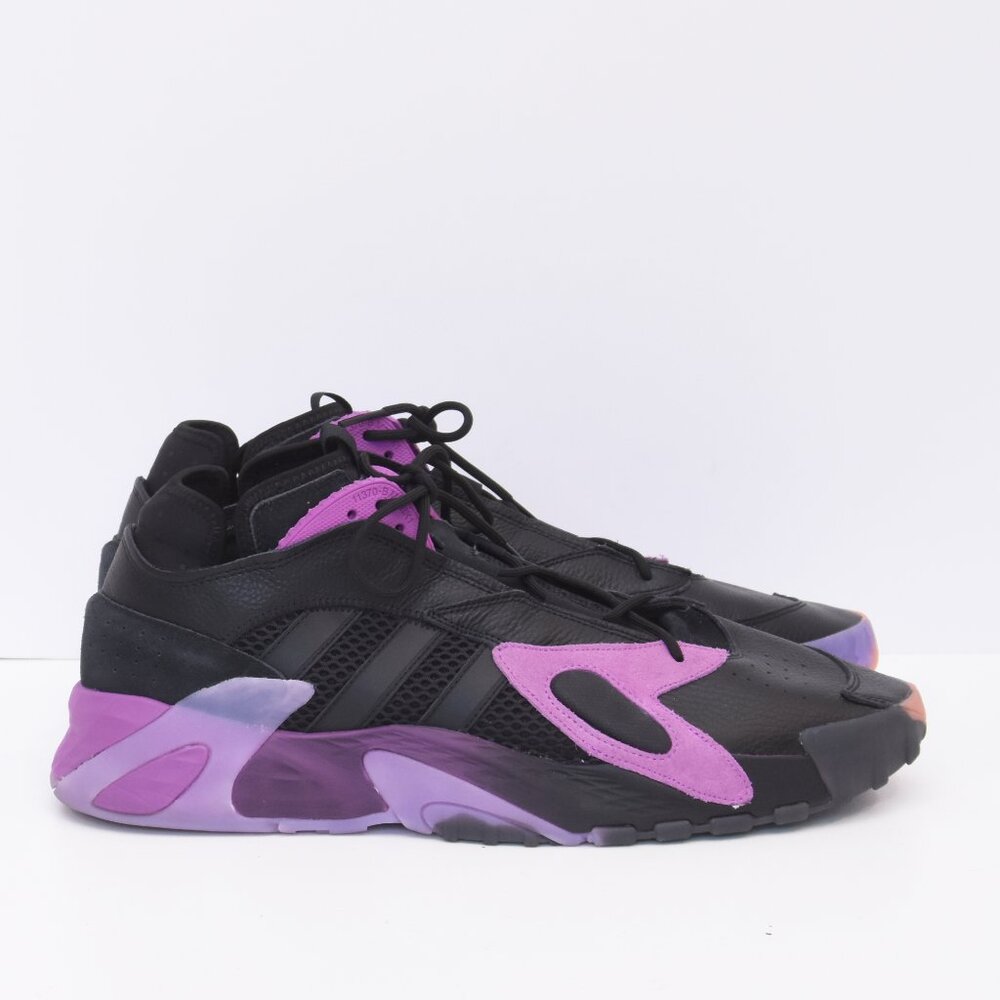 Rare Adidas Streetball 'Black Purple' Men's Sneakser EF6983 Shoes Size 17 EUC - Picture 2 of 16